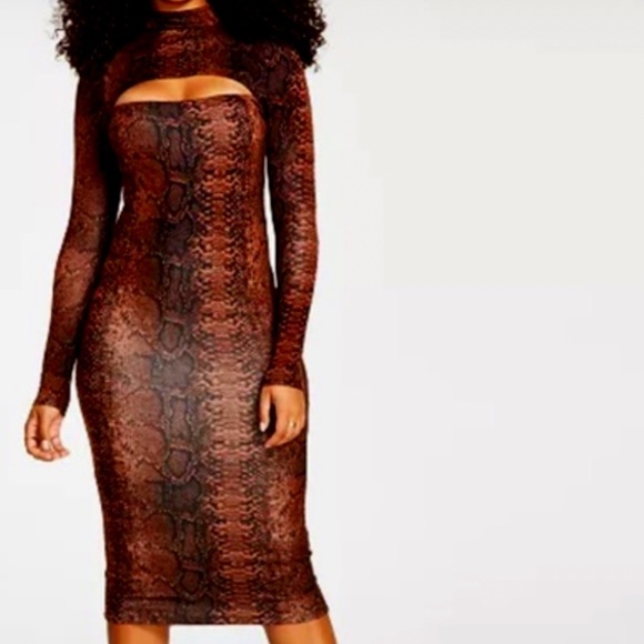 🔴REDUCED‼️ 🎉HP‼️ ♨️NWT - Bar III Python Print Bodycon - Size XS✨✨✨ - Picture 4 of 4